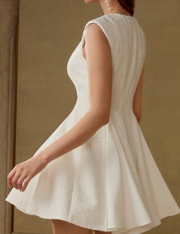 Rochie mini Shein MOTF, alb