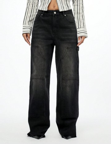 Jeans SUMMON by SHEIN, negru