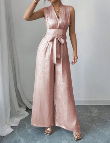 Salopetă lungă Shein, roz