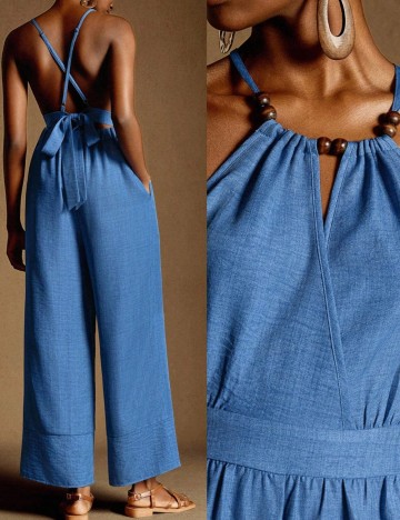 Salopetă lungă Shein, albastru