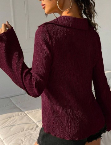 Cămașă Shein, vișiniu