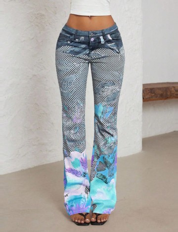 Jeans Shein, mix culori