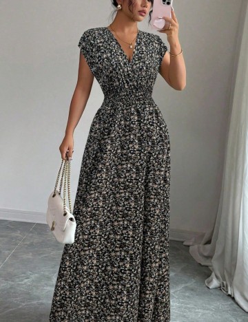 Rochie maxi Shein, mix culori