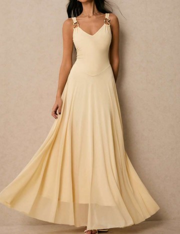 Rochie maxi Shein, galben