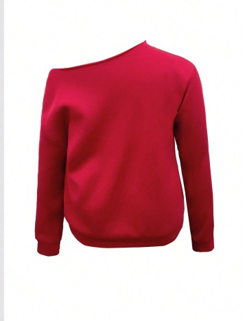 Bluză Shein Curve+, roșu