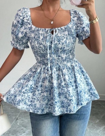 Cămașă cu mânecă scurtă Shein, mix culori