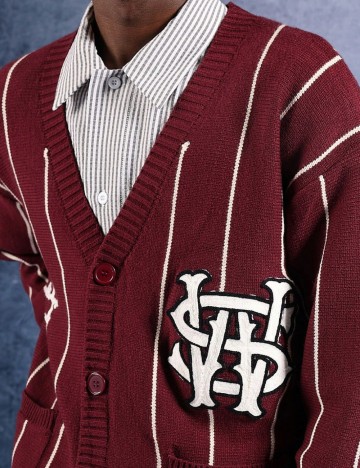 Cardigan Shein SUMWON, vișiniu