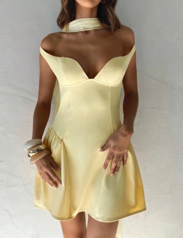 Rochie mini Shein, galben