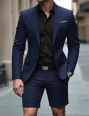 Costum Shein MANFINITY, albastru