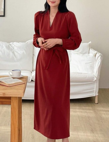 Rochie midi Shein DAZY, vișiniu