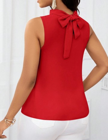 Cămașă cu mânecă scurtă Shein, roșu