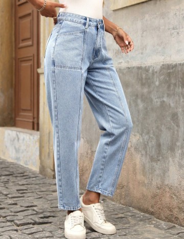 Jeans Shein, albastru