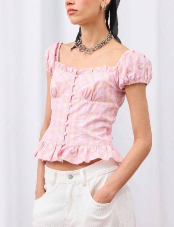 Cămașă cu mânecă scurtă Shein, mix culori