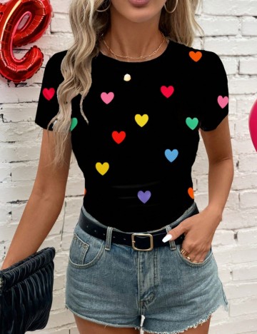 Tricou Shein Curve+, negru