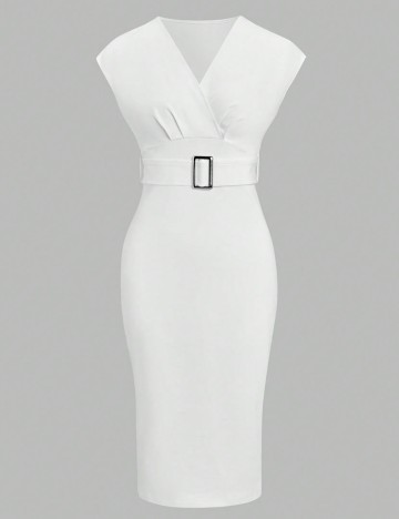 Rochie midi Shein, alb