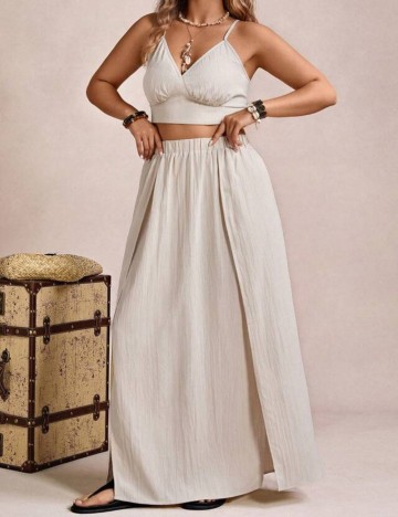 Compleu Shein Curve+, bej