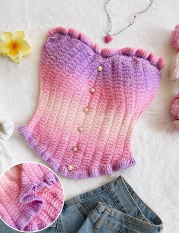 Top Shein, mix culori