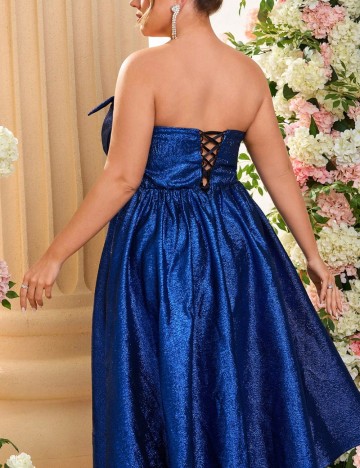 Rochie midi Shein Curve+, albastru