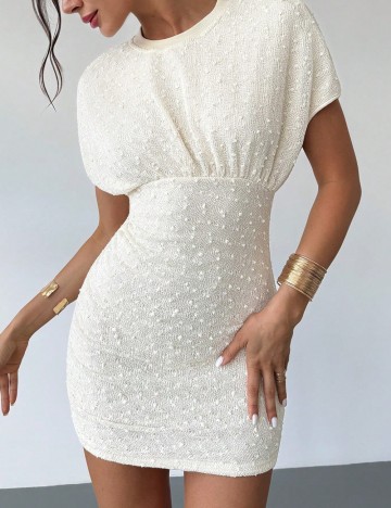 Rochie mini Shein, crem