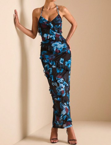 Rochie maxi Shein, mix culori