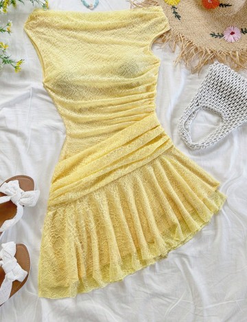 Rochie mini Shein, galben