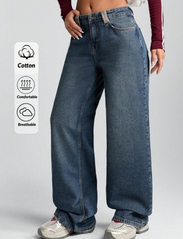 Jeans Shein, albastru