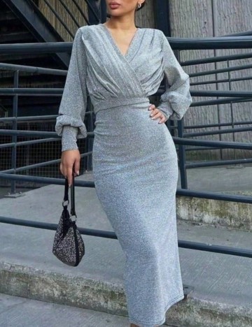 Rochie midi Shein, gri