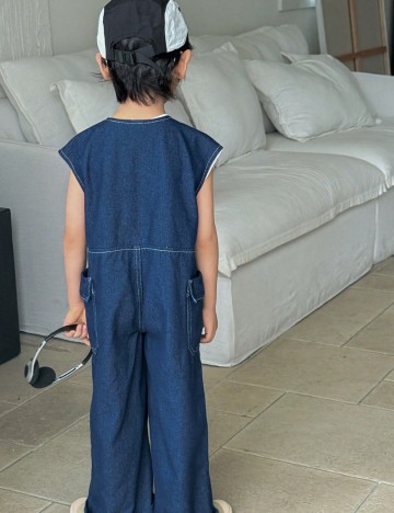 Salopetă Shein, albastru