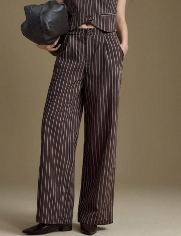 Pantaloni Shein Ontre, maro