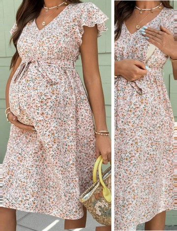 Rochie midi Shein, roz