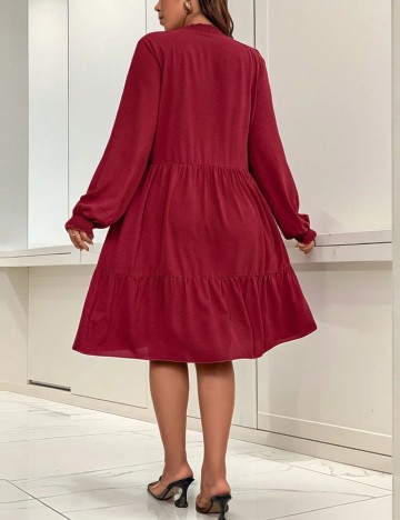 Rochie midi Shein Curve+, vișiniu