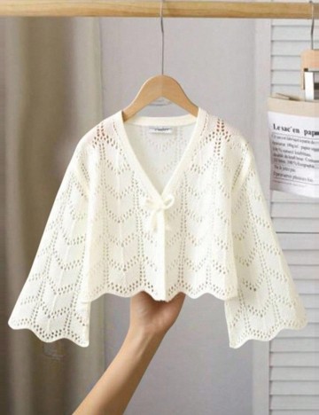 Cardigan Shein, crem