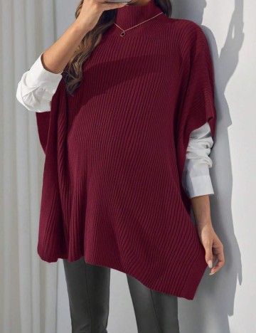 Vestă Shein, vișiniu