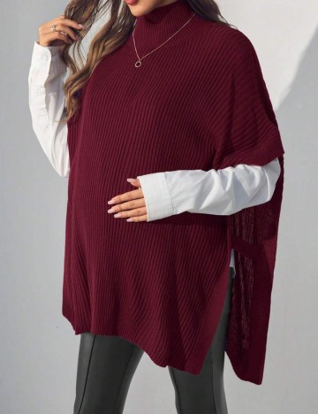 Vestă Shein, vișiniu