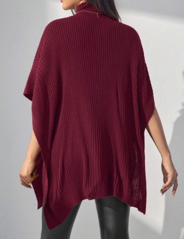 Vestă Shein, vișiniu