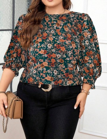 Cămașă Shein Curve+, mix culori