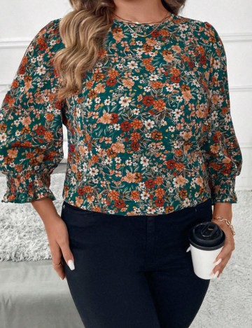 Cămașă Shein Curve+, mix culori