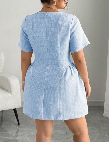 Rochie mini Shein Curve+, mix culori