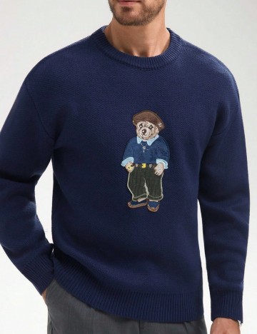 Pulover Shein, bleumarin