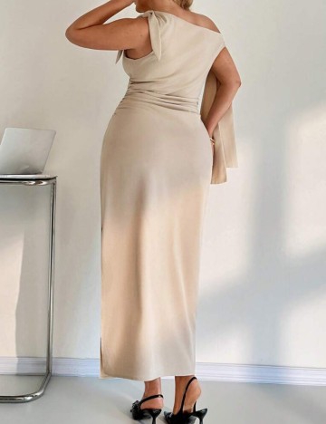 Rochie midi Shein Curve+, bej