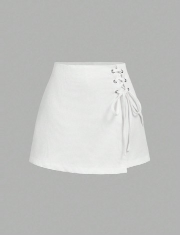 Fustă Pantalon Shein, alb