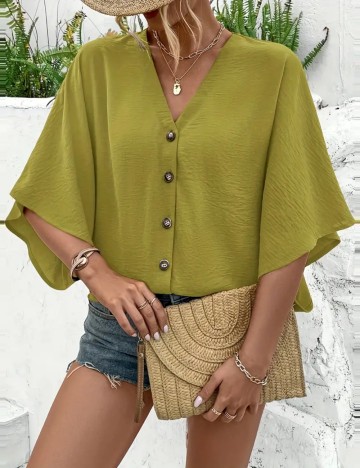 Cămașă Shein, verde