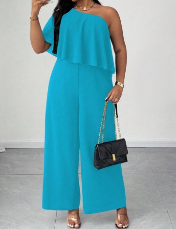 Salopetă lungă Shein Curve+, albastru