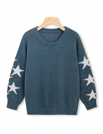 Pulover Shein Curve+, mix culori