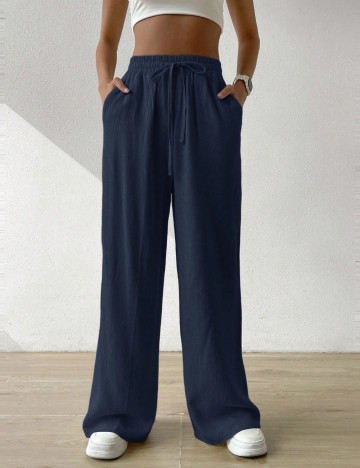 Pantaloni Shein, bleumarin