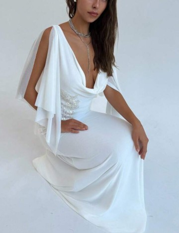 Rochie maxi Shein, alb