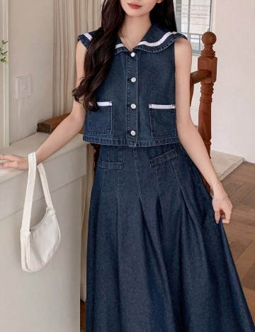 Compleu Shein, albastru