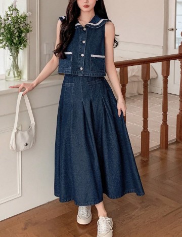 Compleu Shein, albastru