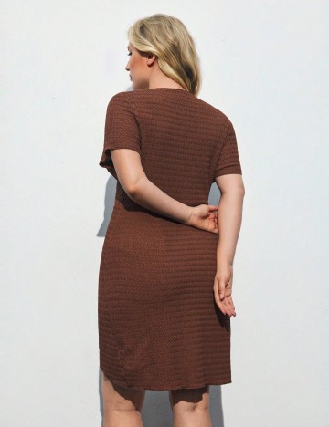 Rochie mini Shein Curve+, maro