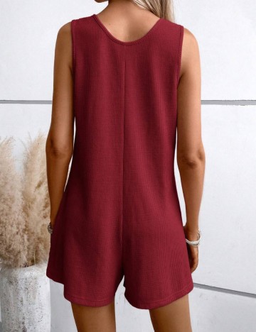 Salopetă scurtă Shein, vișiniu